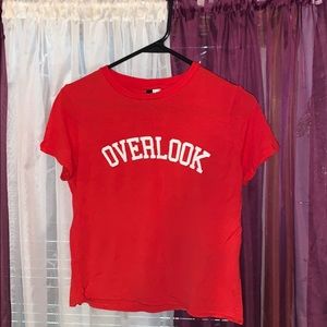 “Overlook” cropped tee
